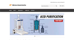 Desktop Screenshot of detectionlimits.com