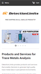 Mobile Screenshot of detectionlimits.com